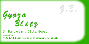 gyozo blitz business card