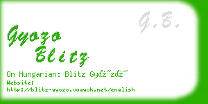 gyozo blitz business card